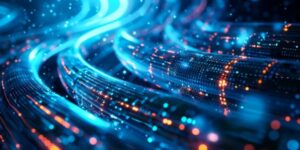 Cords of information moving quickly